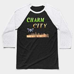 CHARM CITY BALTIMORE DESIGN Baseball T-Shirt